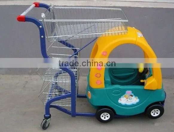 Fashion!Children Car Style Shopping Carts,Shopping Trolley with Kid Car