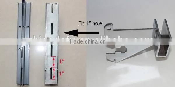 Slotted channel brackets for 13x38 rectangle tube