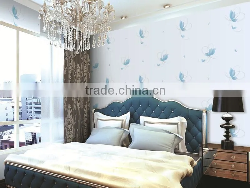 New Design Non-woven modern wallpaper pink color