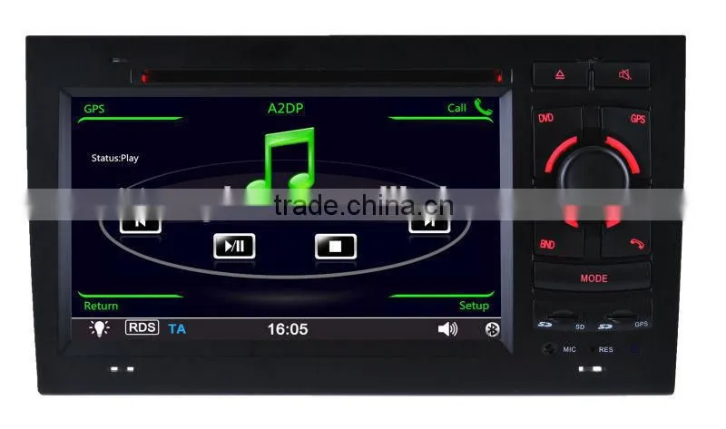 OEM Car DVD Navi GPS Player with BT Ipod for A4 S4 RS4 RNS