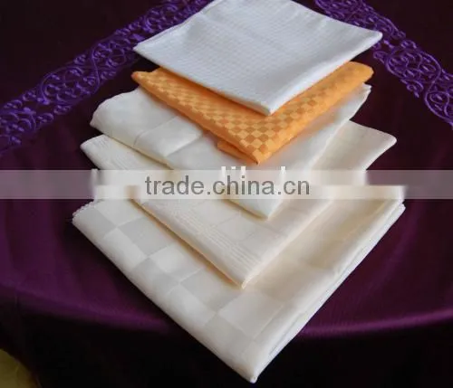 hotel dinner table napkin jacquard table napkin for 5 star hotel use