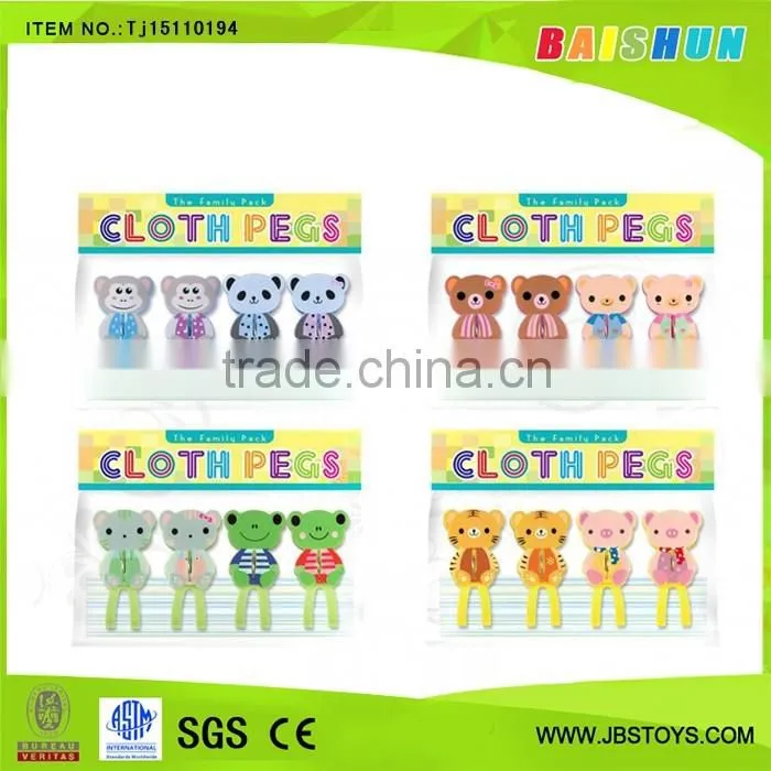 4PCS animal plastic cloth pegs TJ15110194