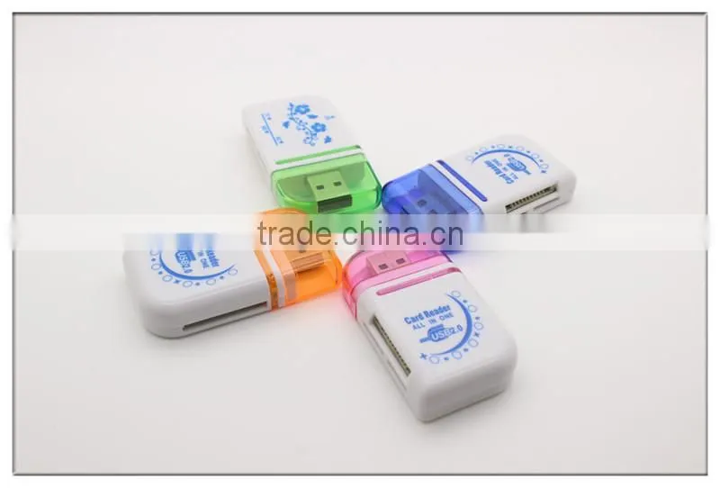 Wholesale All In 1 USB 2.0 sim Smart Card Reader(OS-CR124)