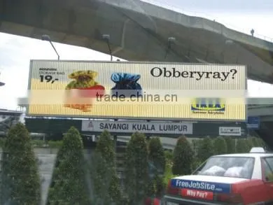 outdoor advertising trivision billboard