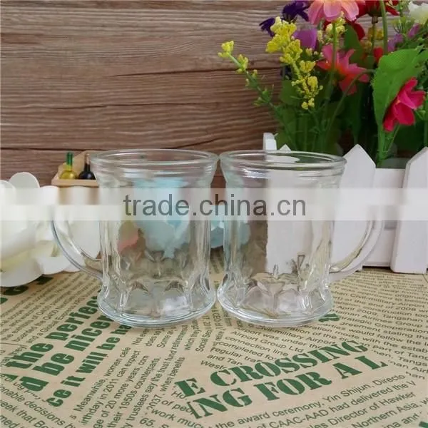 Clear Ice Shot Glass Cup with Handle for Liqueur (feeling icy)