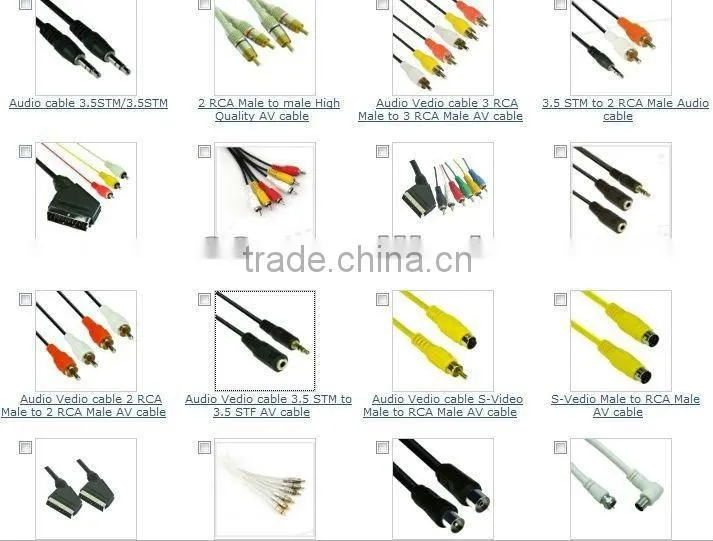 S-Video M/RCA M cable