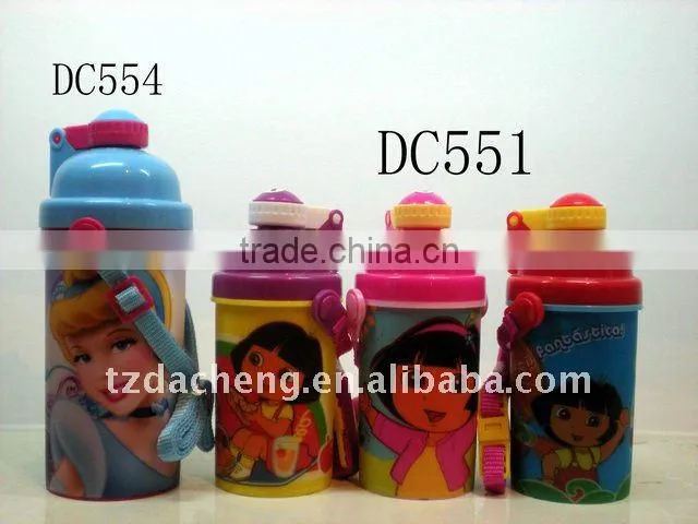 pop top beverage water bottle