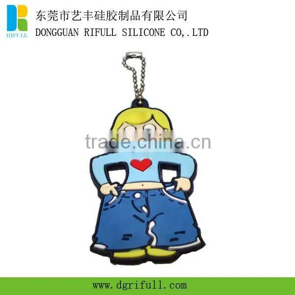 High quality silicone keyring