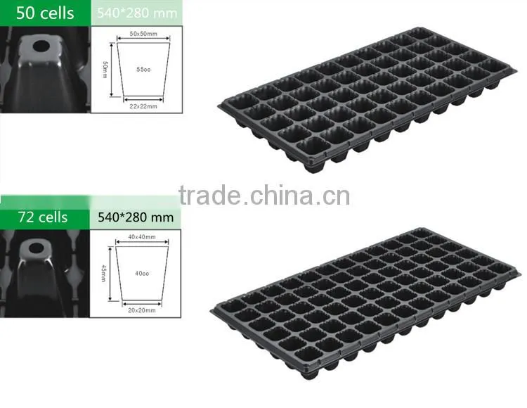 128 cells plastic flower seed tray
