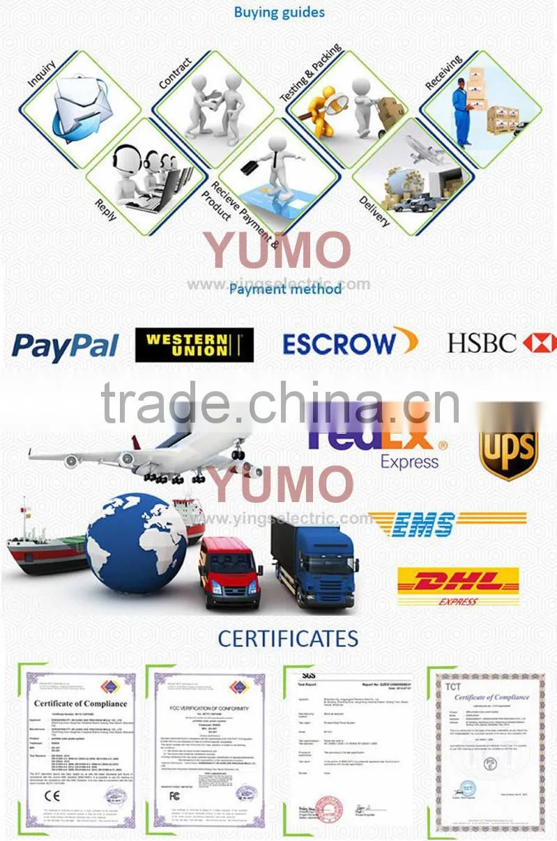 YUMO ISC5810 500 PPR 5V 12V 24VDC cnc incremental shaft rotary encoder ip67