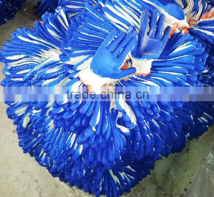 Long Fully Coated Gloves Open Back Nitrile Glove Sandy Finish Cotton Jersey Liner Woven Liner Safe Cuff Nylon Liner