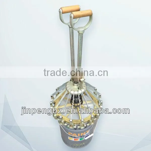 printed painting round metal tin pail with lid