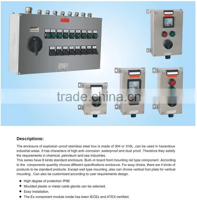 2016 New Design Multi Function Stainless Steel Control Box