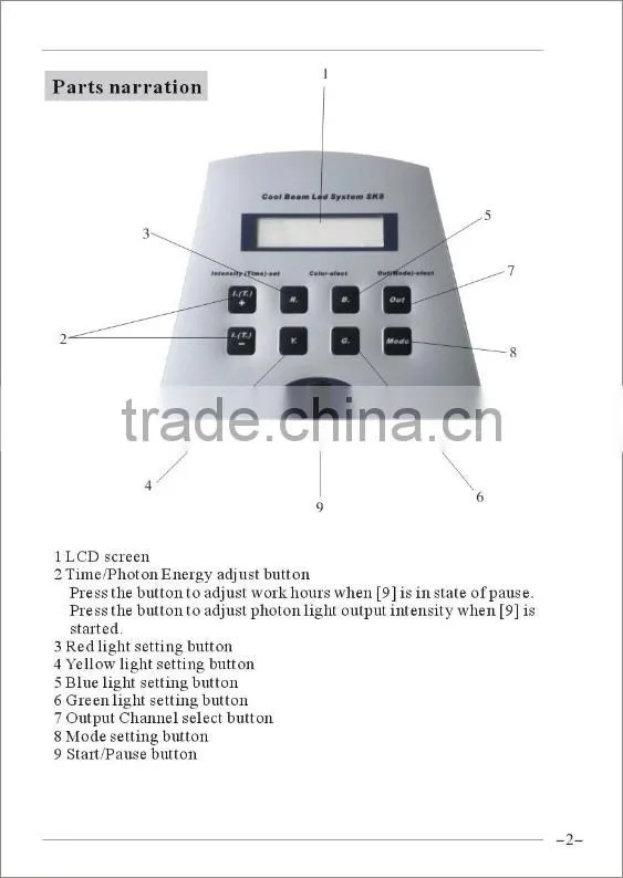 AYJ-M13 led red light skin rejuvenation/ led lamp facial therapy/led red light beauty lamp