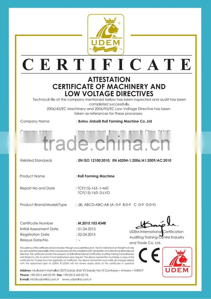 Roofing Ridge Cap Roll forming machine