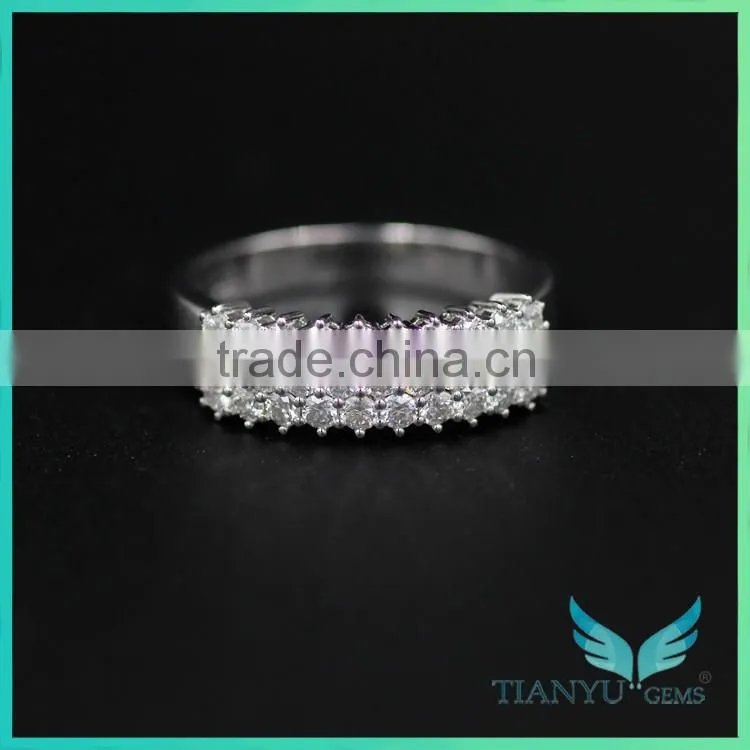 Wholesale 3 Carat Forever Brilliant D F G H Color Round Cut Moissanite Diamond Alternative Engagement Rings