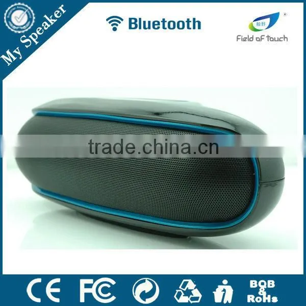 S309 Silver color Stereo sound bluetooth speaker with NFC,bluetooth radio with USB