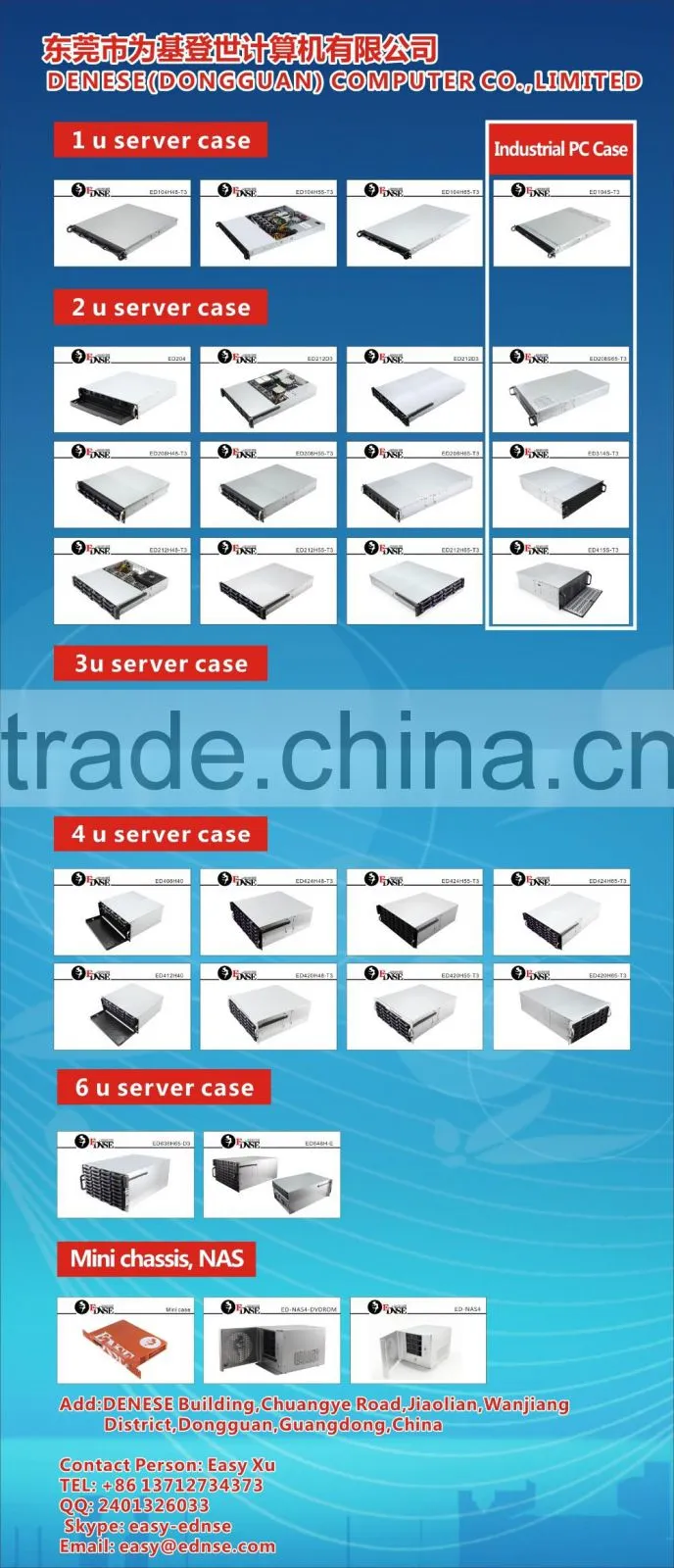 EDNSE 3U databale storage server case