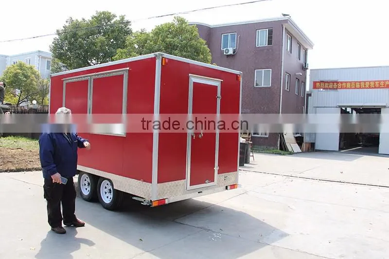 electric power outdoor food kiosk, churros food trailer/ yieson selling food cart trailer