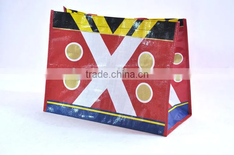 BSCI audit factory printed plastic bags/silver handbags/shopping bag