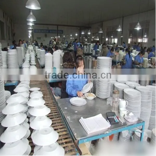 white ceramic wave plate, ceramic cut edge plate with customzied decal, Wholesale Tableware Ceramic Plate