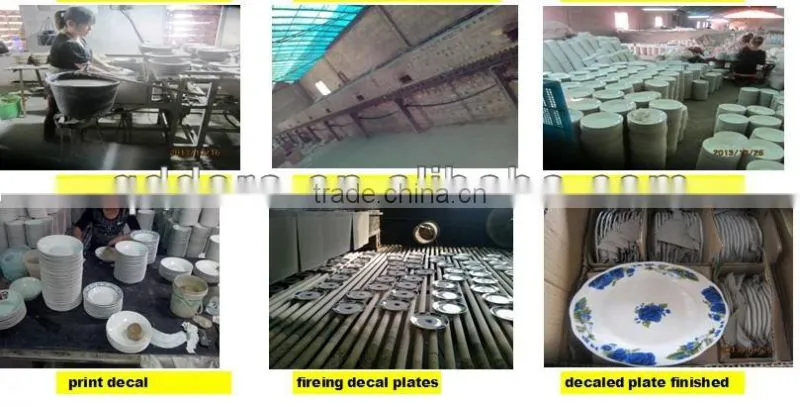 white ceramic wave plate, ceramic cut edge plate with customzied decal, Wholesale Tableware Ceramic Plate