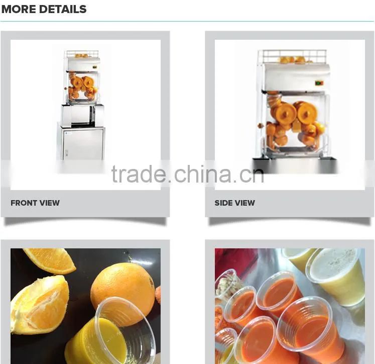 2016 Stainless Steel Body for Making Machine Automatic Orange Juice