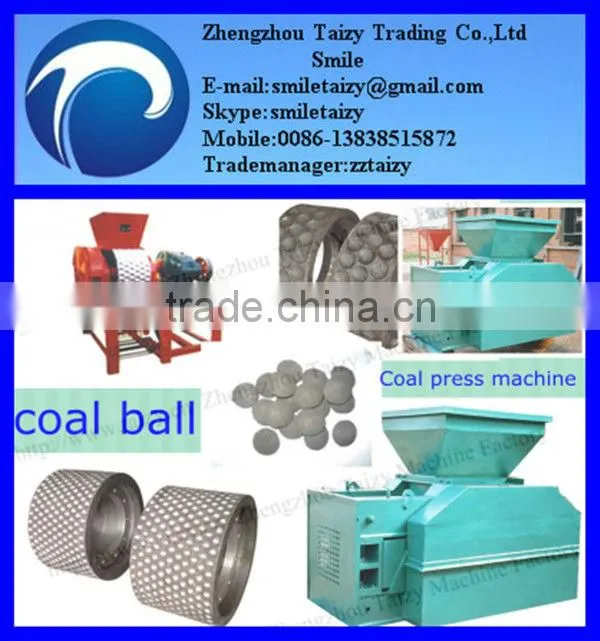 Hydraulic coal ball press machine with kinds of moulds