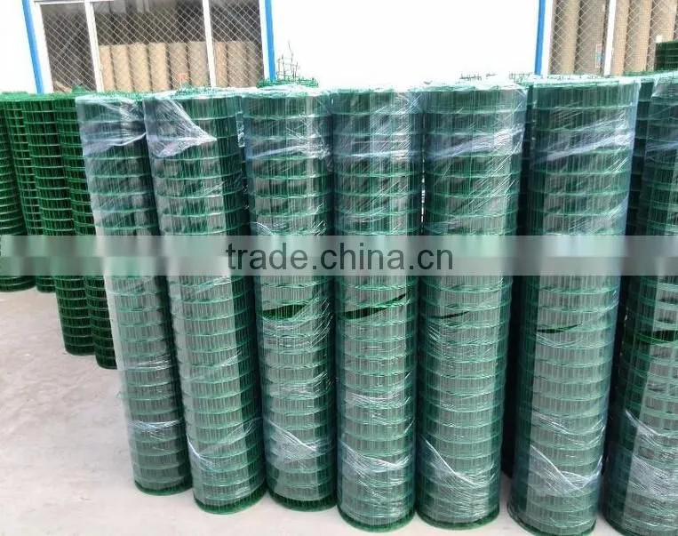 Galvanized wire then PVC dipped welded mesh euro fence