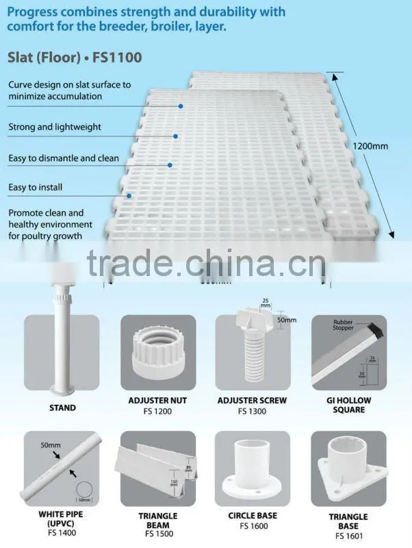 plastic slat/floor for poultry farm