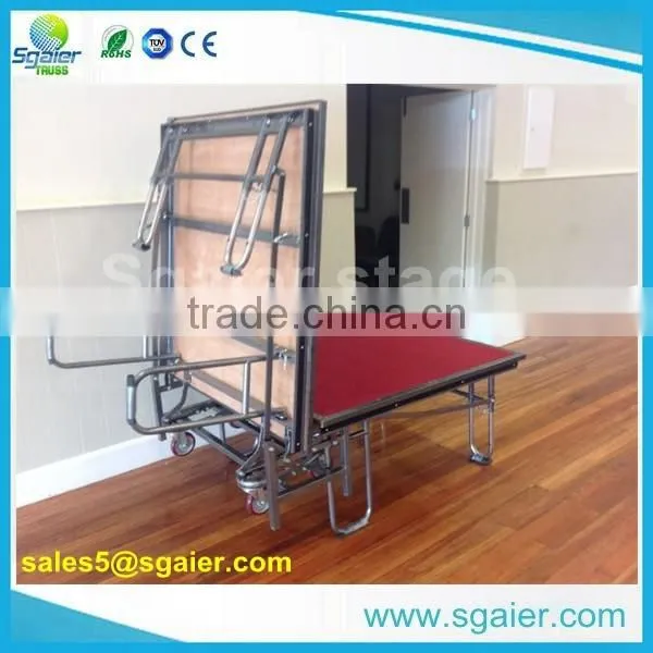 Wholesale Metal folded cheap portable stage with factory price