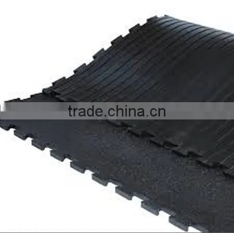 Interlocked EVA mat Agricultural EVA horse stall mat diary cow rubber mat