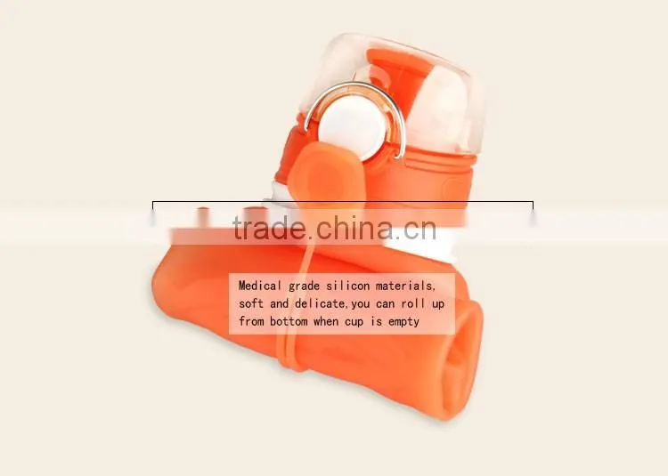 Kean new product S5 silicone sport water bottle for mountaineering