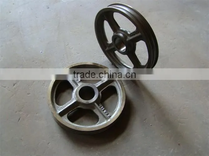 high quality casting elevator parts / ductile iron cast elevator pulley