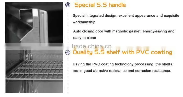 Stainless Steel Commercial Refrigerated Drawer Workbench