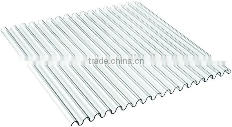 UV Resistant Transparent Solid Corrugated Polycarbonate Sheets (Valuview Clear series)