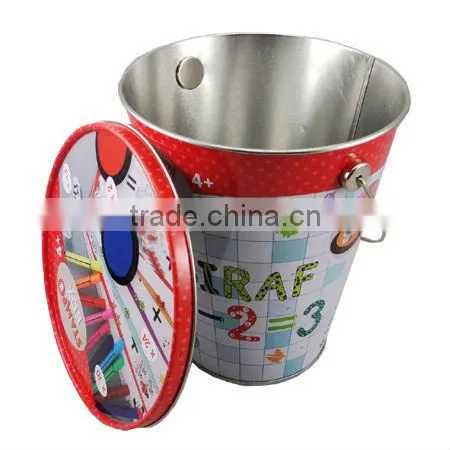 round tin pail