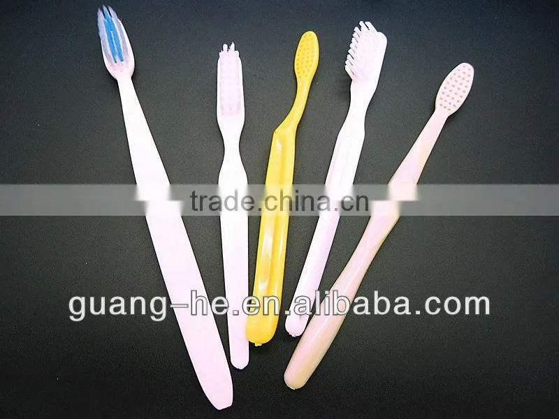 Disposable hotel used eco-friendly material100% biodegradable safe plastic PLA toothbrush