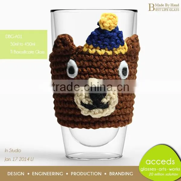 Free Design High Quality Hot Sale Elegant Coffee Glass Mug