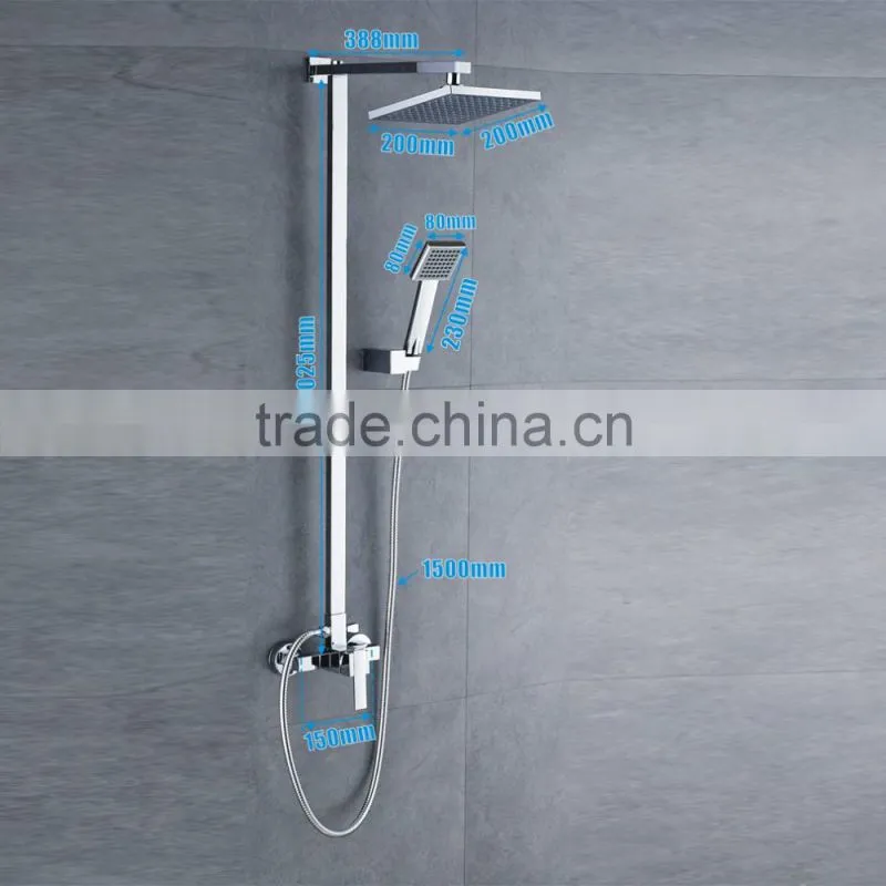 China Product Wall Shower Panel With Bath Faucets