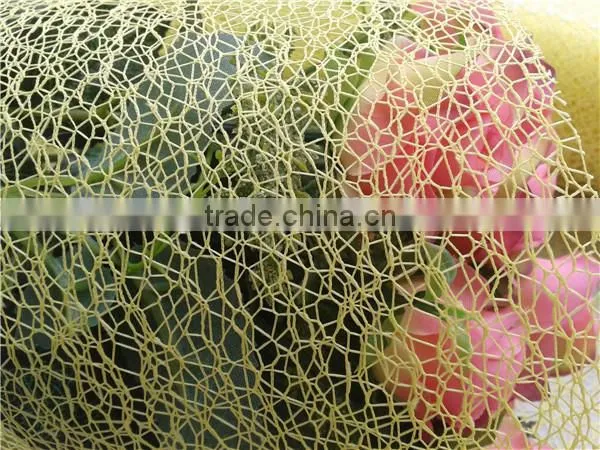 Hot sell polyester decorative mesh fabric floristic decoration material