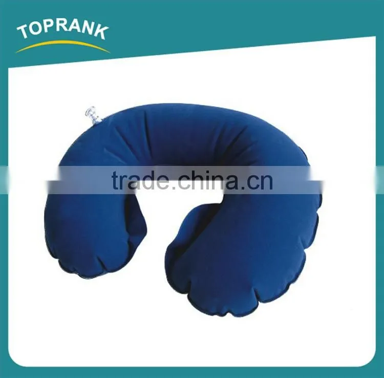 Toprank Hot Sale Comfortable Printing Air Filled Neck Support Baby Nursing Pillow Child Inflatable Travel Neck Pillow