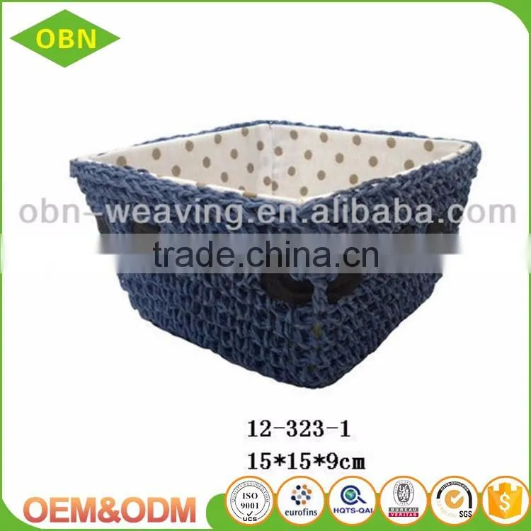 Latest design wholesale customized pure handmade colorful woven mini cheap empty gift basket