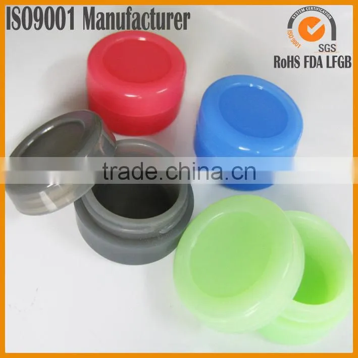 translucent silicone oil containers clear transparent wax container jar