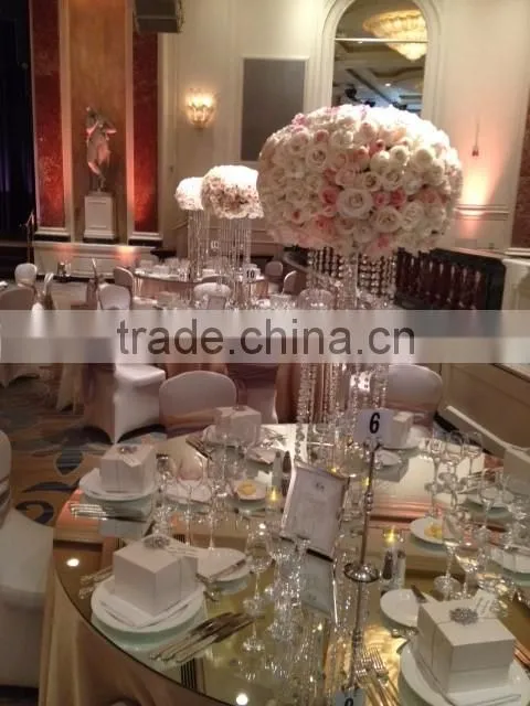 crystal flower stand for wedding table decoration
