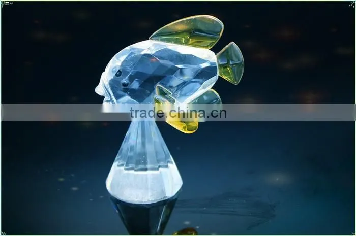 Colorful crystal seafish model as special wedding gift or beautiful crystal Christmas gift