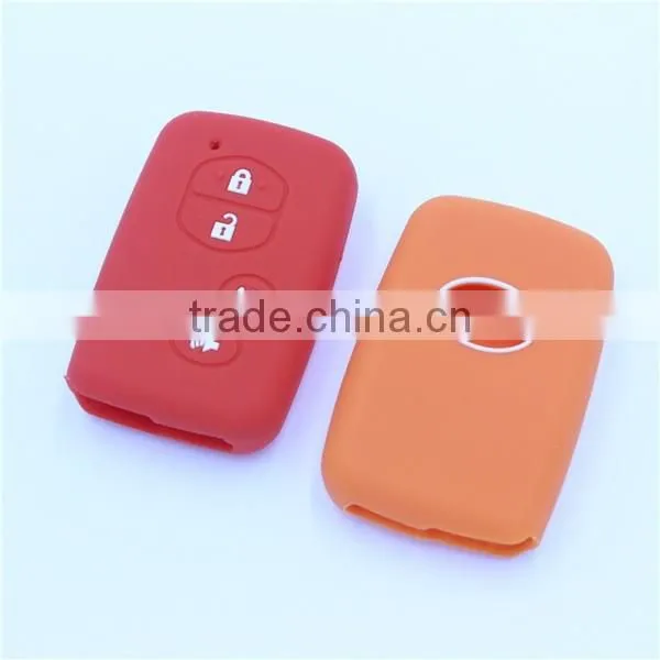 Silicone car key covers, remote key case for toyota 5 buttons with A/C buttons
