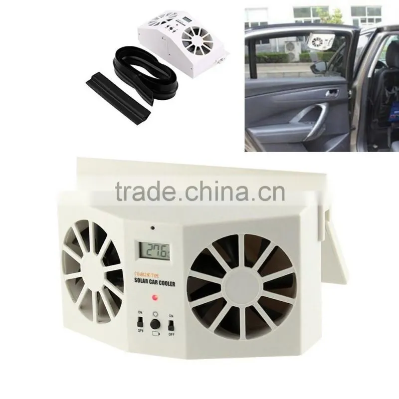 Car Solar Powered Auto Window Air Vent Ventilator Mini Air Conditioner Cool Fan