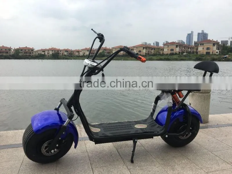 2016 popular Harley style electric scooter with big wheels fashion city scooter citycoco