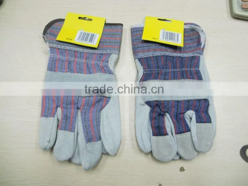 10.5" Cow Split Leather Full Palm Working Glove(BC/C Grade)